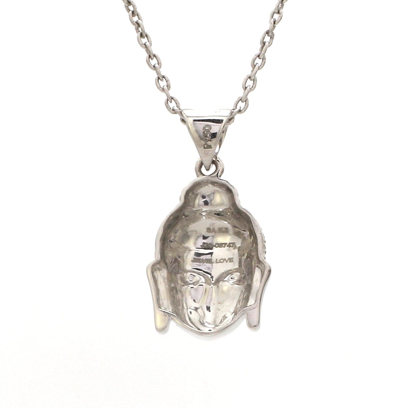 Jewelove™ Pendants Plain Platinum Mahatma Buddha Pendant JL PT BUDDHA