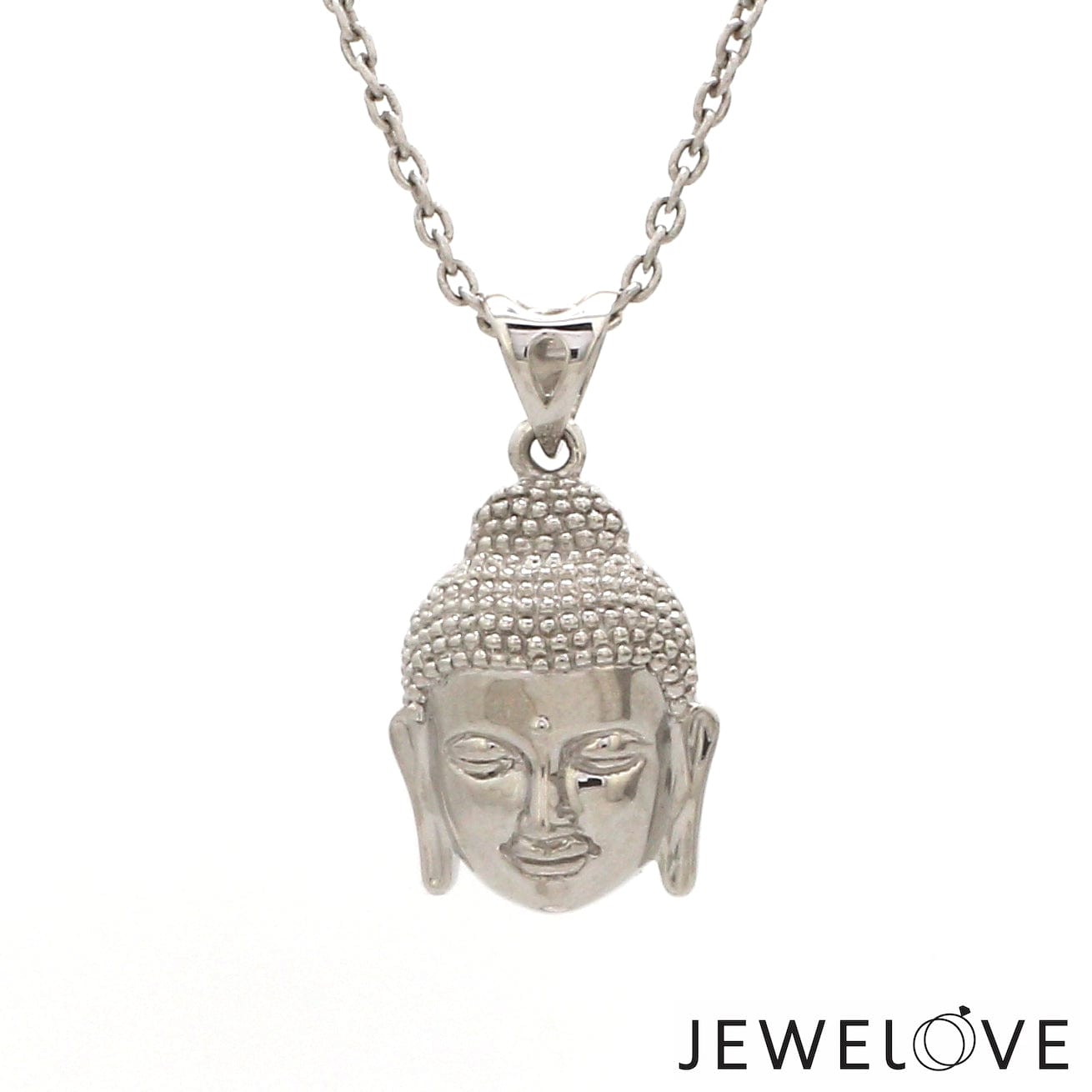 Jewelove™ Pendants Plain Platinum Mahatma Buddha Pendant JL PT BUDDHA