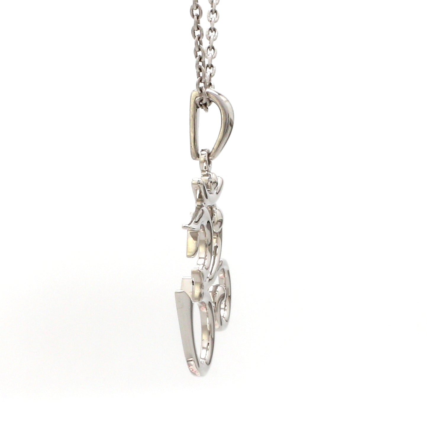 Jewelove™ Pendants Plain Platinum Om Pendant JL PT OM-3