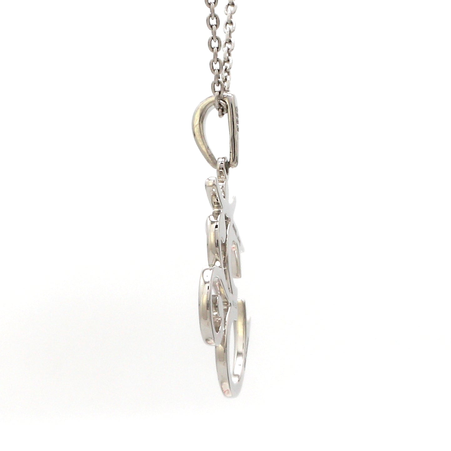 Jewelove™ Pendants Plain Platinum Om Pendant JL PT OM-3