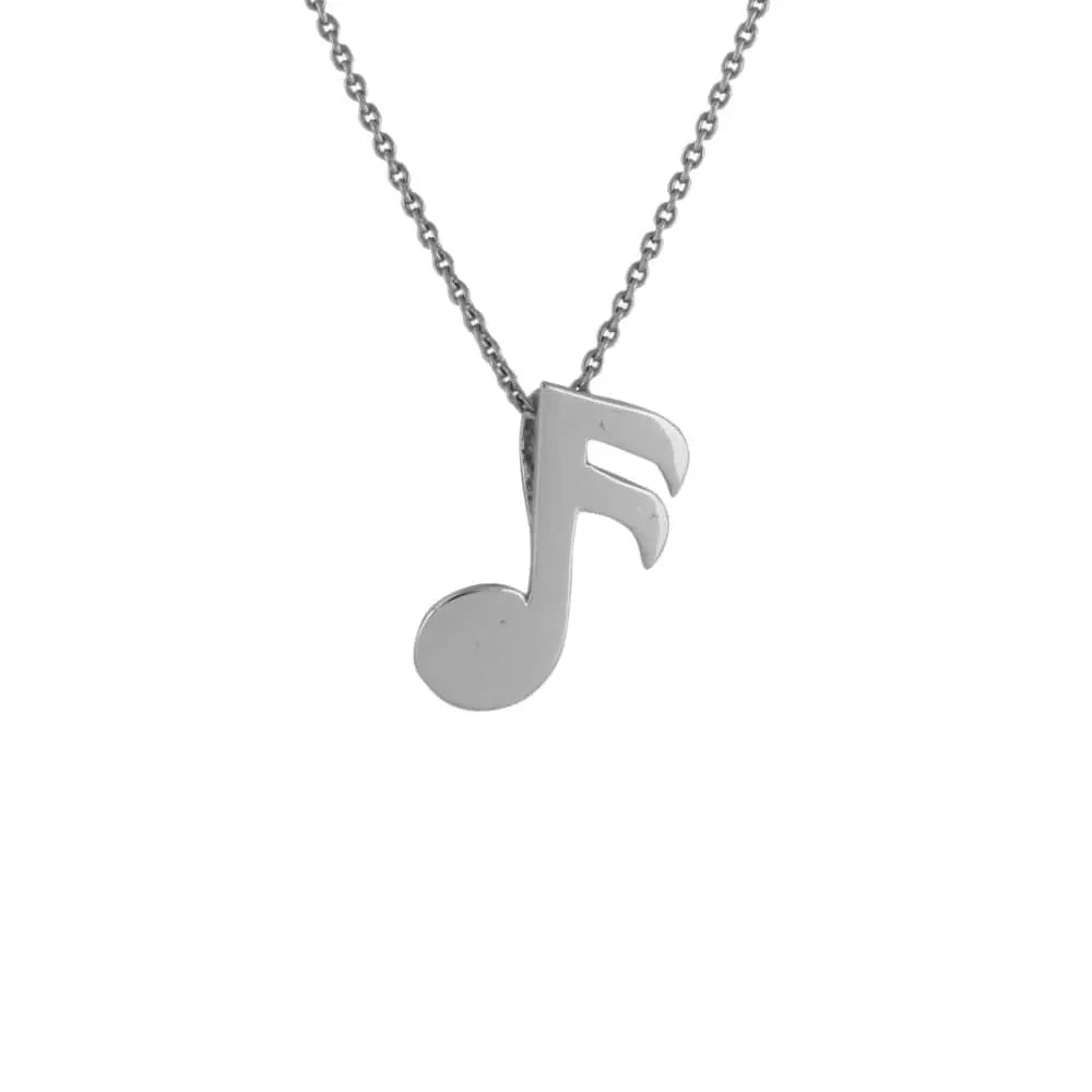 Jewelove™ Pendants Plain Platinum Pendant Designed as 16th Musical Note / Semi Quaver Note JL PT E 167