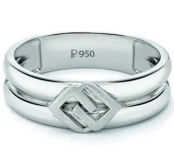 Plain Platinum Ring for Men JL PT 511 - Suranas Jewelove
