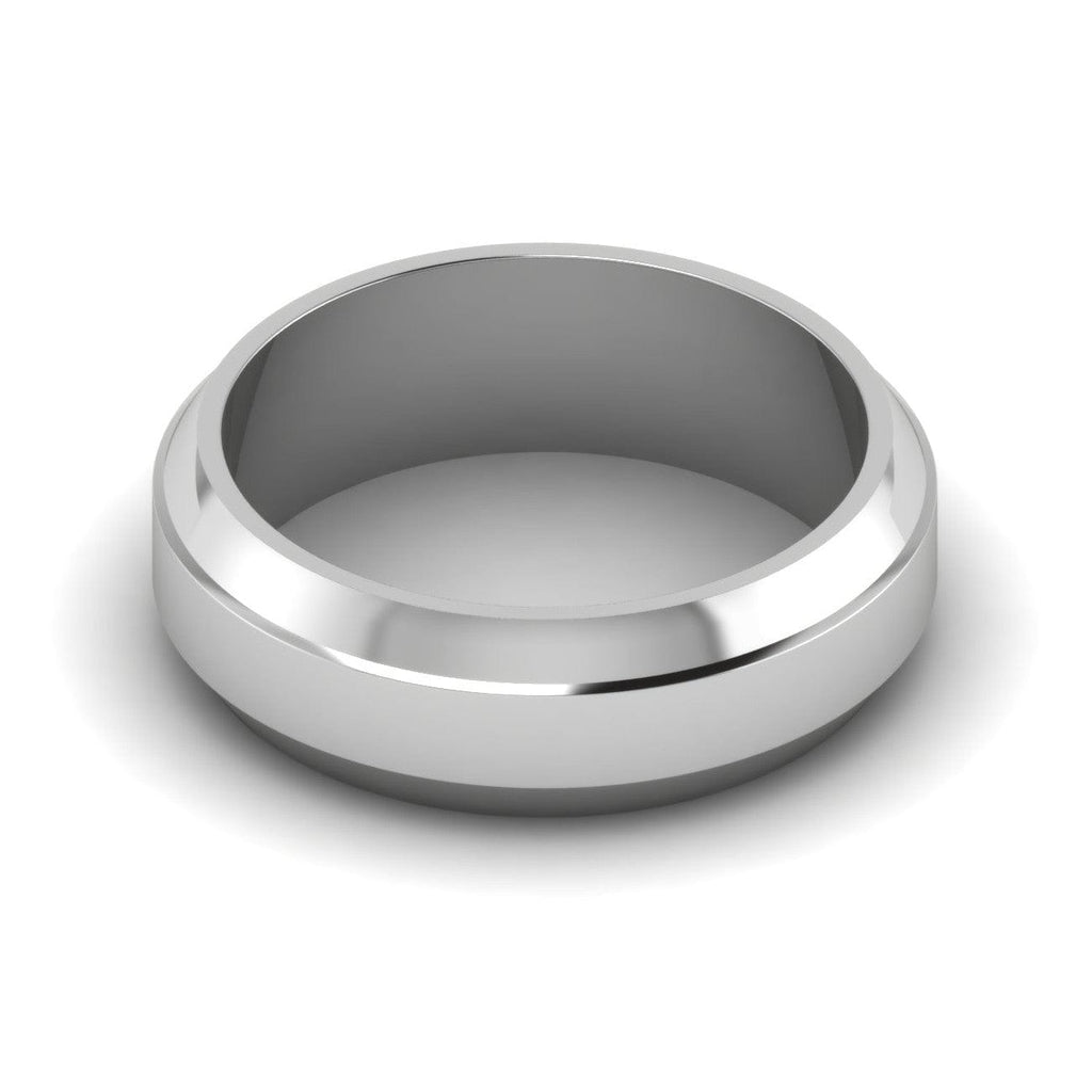 Jewelove™ Rings Men's Band only Plain Platinum Ring for Men JL PT MB 112
