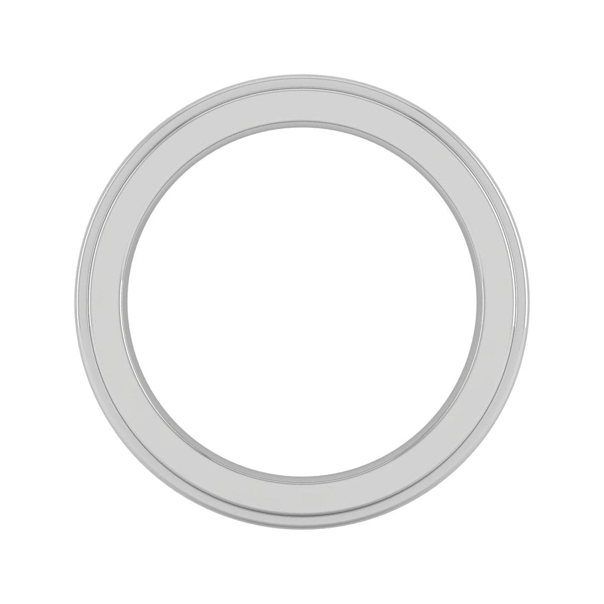 Jewelove™ Rings Men's Band only Plain Platinum Ring for Men JL PT MB 129