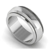 Jewelove™ Rings Men's Band only Plain Platinum Ring for Men JL PT MB 137