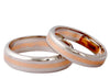 Plain Platinum & Rose Gold Couple Rings JL PT 402 - Suranas Jewelove
 - 3