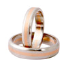 Plain Platinum & Rose Gold Couple Rings JL PT 402 - Suranas Jewelove
 - 1