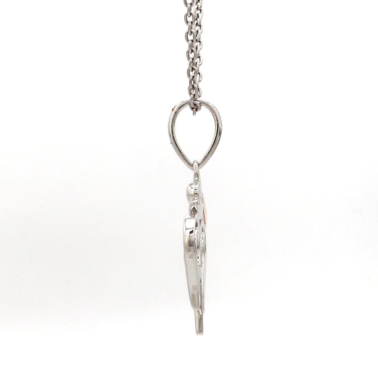 Jewelove™ Pendants Plain Platinum Rose Gold Shiv Ji Trishul Pendant JL PT P Trishul-RG