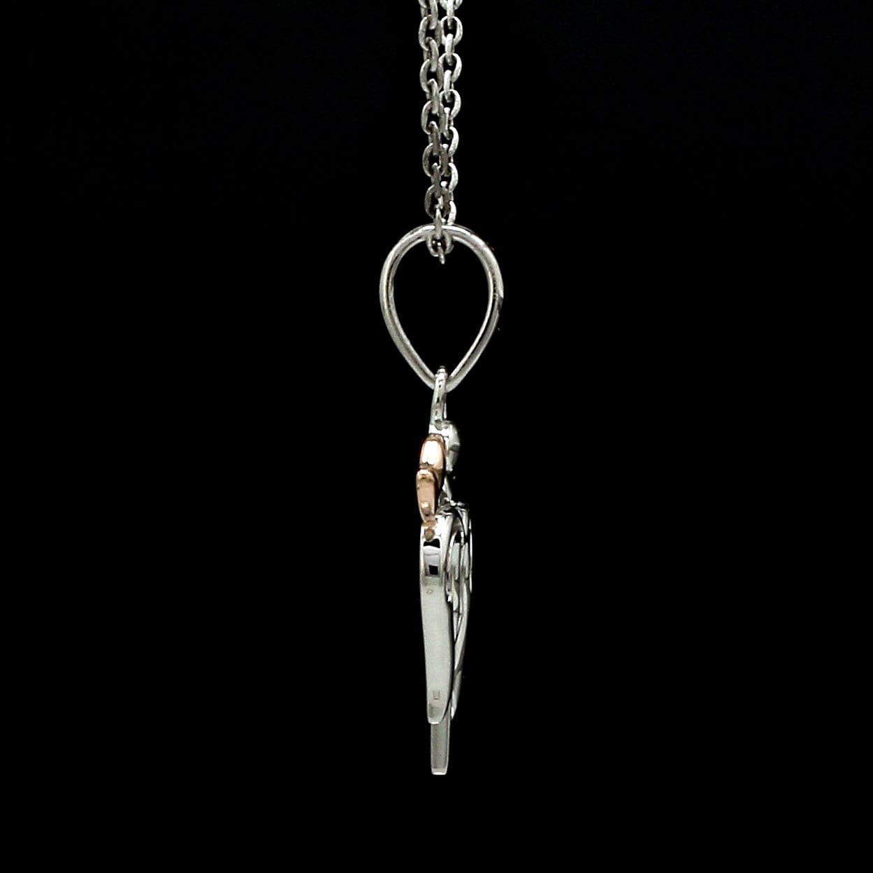 Jewelove™ Pendants Plain Platinum Rose Gold Shiv Ji Trishul Pendant JL PT P Trishul-RG