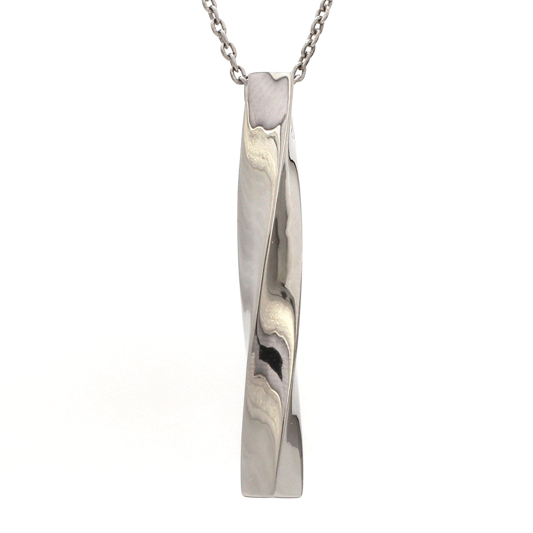 Jewelove™ Pendants Plain Platinum Twisted Pendant JL PT P 364