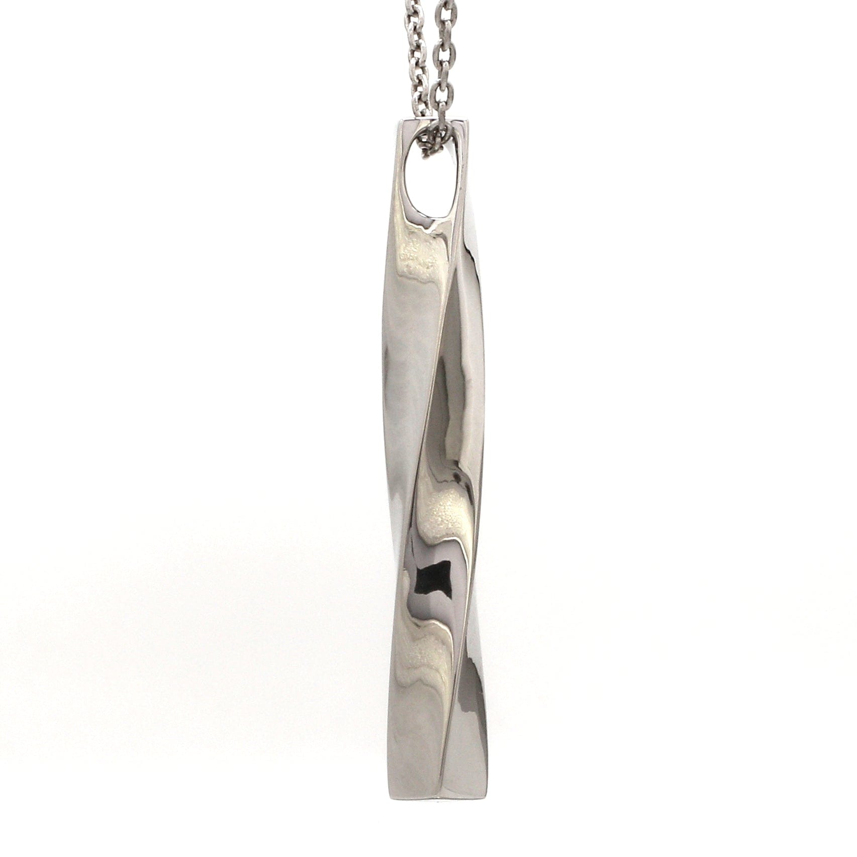 Jewelove™ Pendants Plain Platinum Twisted Pendant JL PT P 364