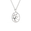 Jewelove™ Pendants Platinum 5 Diamond in Circle Pendant for Women JL PT P 1220