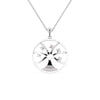 Jewelove™ Pendants Platinum 5 Diamond in Circle Pendant for Women JL PT P 1220