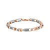 Jewelove™ Bangles & Bracelets Platinum and Rose Gold Bracelet for Men JL PTB 835