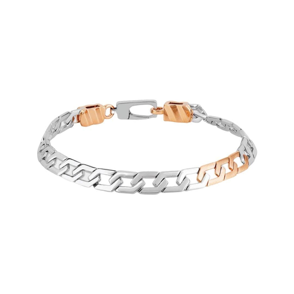 Jewelove™ Bangles & Bracelets Platinum and Rose Gold Bracelet for Men JL PTB 836