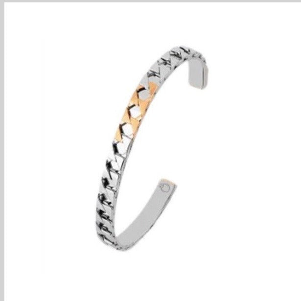 Jewelove™ Bangles & Bracelets Platinum and Rose Gold Open Kada for Men JL PTB 844
