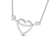 Jewelove™ Pendants Platinum Arrow through the Heart Pendant with Diamonds JL PT P 8079