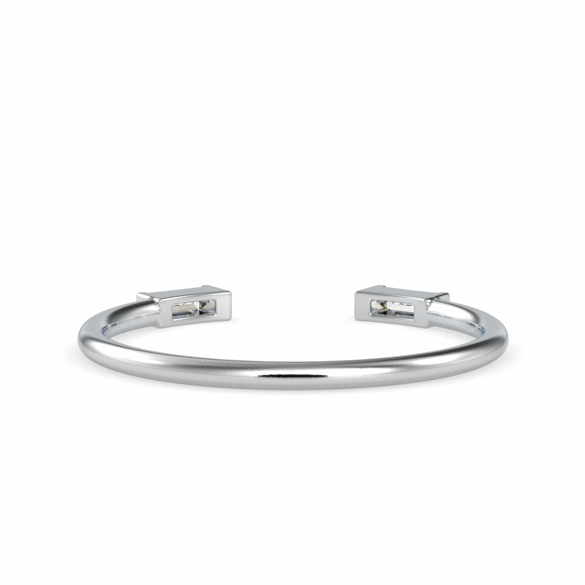 Jewelove™ Rings Women's Band only / VS GH Platinum Baguette Diamond Ring for Women JL PT 0611