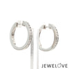 Jewelove™ Earrings Platinum Bali Earrings with Diamonds  JL PT E 332