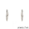 Jewelove™ Earrings Platinum Bali Earrings with Diamonds  JL PT E 332