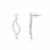 Jewelove™ Earrings Platinum Beautiful Earrings with Diamonds for Women JL PT E N-32