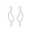 Jewelove™ Earrings SI IJ Platinum Beautiful Earrings with Diamonds for Women JL PT E N-32