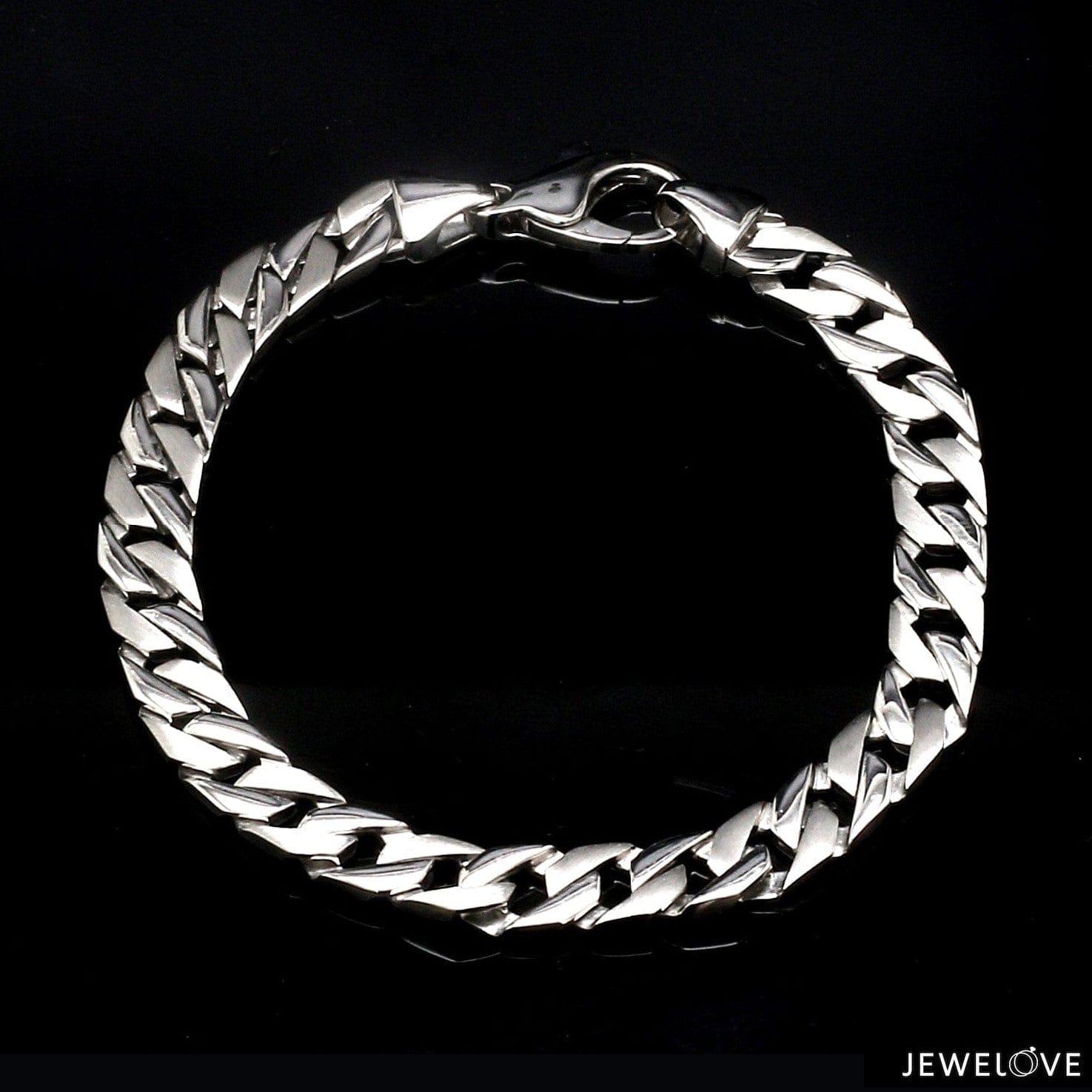 Heavy Platinum Bracelet for Men JL PTB 749 Certified by PGI