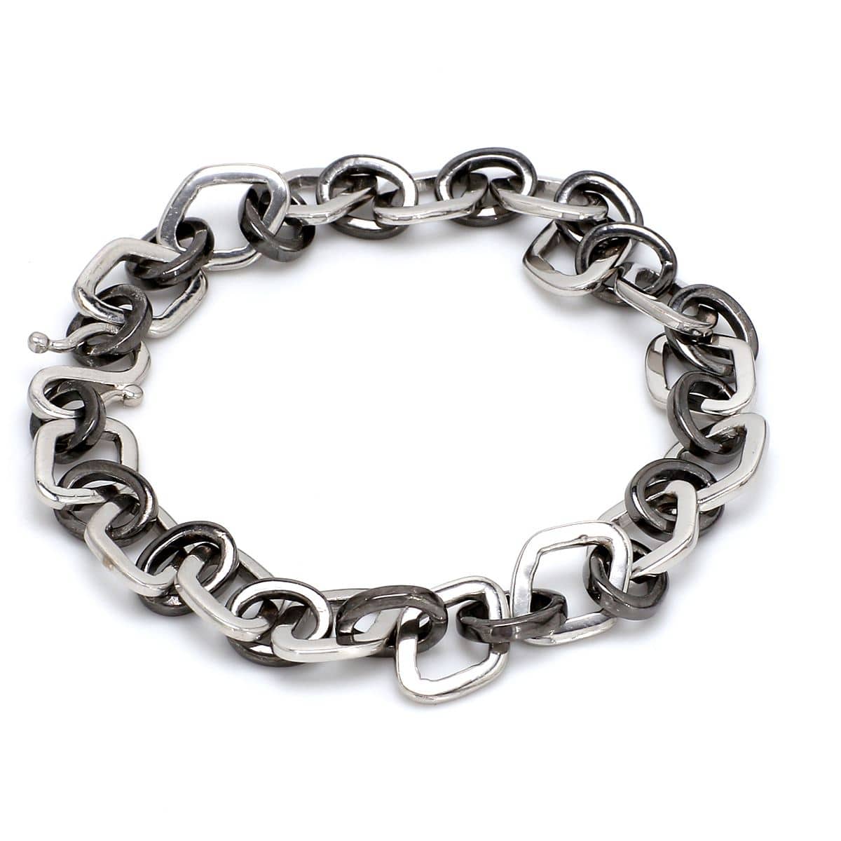 Platinum Bracelet with Black Rhodium for Men JL PTB 637Black