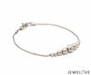 Jewelove™ Bangles & Bracelets Platinum Bracelet with Shine Diamond Cut Balls JL PTB 1201