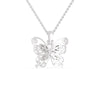 Jewelove™ Pendants Platinum Butterfly Pendant with Diamonds for Women JL PT P 1234