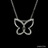 Jewelove™ Pendants Platinum Butterfly Pendant with Diamonds for Women JL PT P 1241