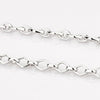 Jewelove™ Chains Platinum Chain with Alternating Square & Oval Links JL PT CH 838