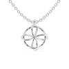 Jewelove™ Pendants SI IJ Platinum Circle Flower Diamond Pendant for Women JL PT P 1209
