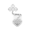 Jewelove™ Rings Platinum Cocktail Diamond Ring for Women JL PT R 002