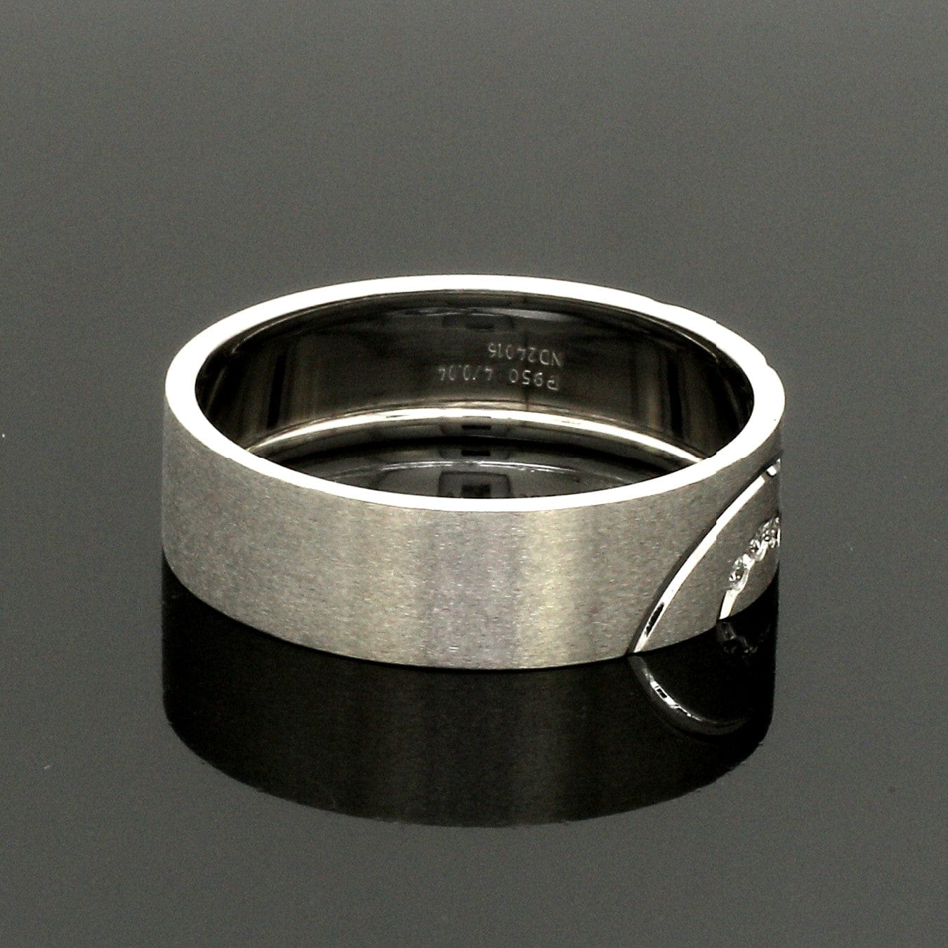 Jewelove™ Rings Platinum Couple Love Bands Diamond Ring JL PT 1403