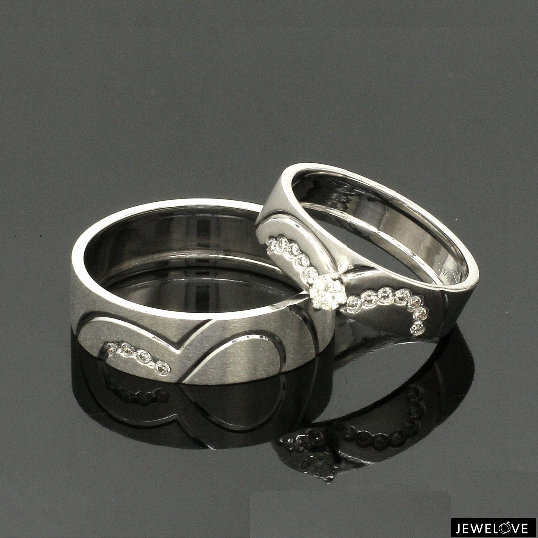 with diamond ring platinum wedding bands for couples