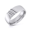 Jewelove™ Rings Men's Band only Platinum Couple Love Bands JL PT CB-7