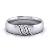 Jewelove™ Rings Women's Band only Platinum Couple Love Bands JL PT CB-7