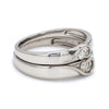 Jewelove™ Rings Platinum Couple Rings with Complementary Hearts SJ PTO 243