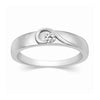 Jewelove™ Rings Women's Band only / SI IJ Platinum Couple Rings with Complementary Hearts SJ PTO 243