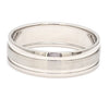 Jewelove™ Rings Platinum Couple Rings with Matte Finish & Single Diamond JL PT 629