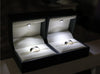 Jewelove™ Rings Platinum Couple Rings with Princess Cut Diamond JL PT 454
