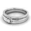 Jewelove™ Rings Platinum Couple Rings with Solitaires JL PT 624