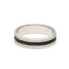 Jewelove™ Rings Platinum Couple Unisex Ring with Black Ceramic JL PT 1328