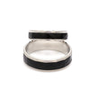 Jewelove™ Rings Platinum Couple Unisex Ring with Black Ceramic JL PT 1330