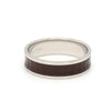 Jewelove™ Rings Platinum Couple Unisex Ring with Brown Ceramic JL PT 1329