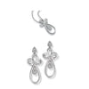 Platinum Dangler Earrings Pendant set with Diamonds SJ PTO E 146