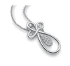 Jewelove™ Pendants & Earrings Pendant only Platinum Dangler Earrings Pendant set with Diamonds SJ PTO E 146