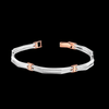 Jewelove™ Bangles & Bracelets Platinum | Designer Platinum Bracelet with Rose Gold for Men JL PTB 1188