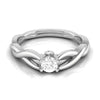 Jewelove™ Rings Platinum Diamond 25-Pointer Engagement Ring for Women JL PT R-63